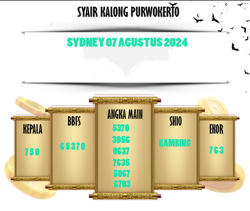 SYAIR SYDNEY 07 AGUSTUS ( RABU ) 2024