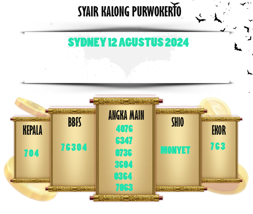 SYAIR SYDNEY 12 AGUSTUS ( SENIN ) 2024